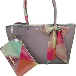 Betsey Johnson XO Zaria Elegant Tote with Wristlet and Scarf​